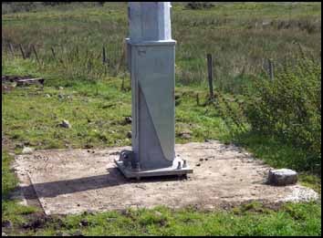 12 metre tower ground works